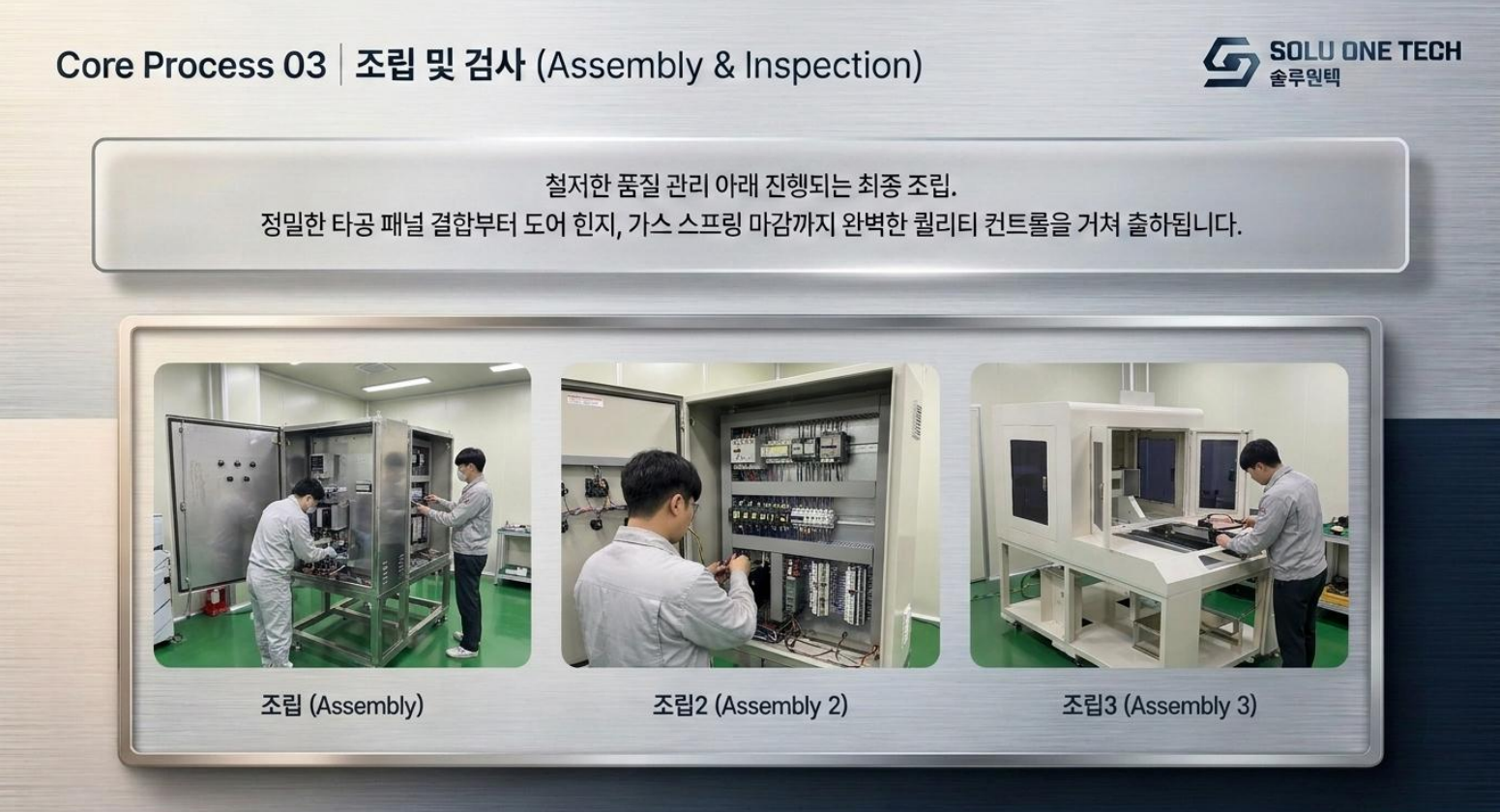 보유설비 최종 조립 및 검사 공정